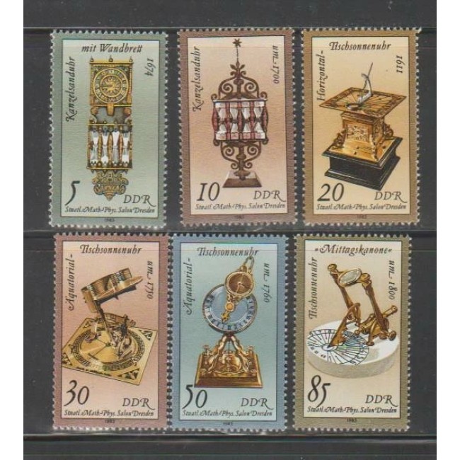 DDR 1983 - Ceasuri istorice, antichități, serie neuzata DDR 1983 - Ceasuri istorice, antichități, serie neuzata
