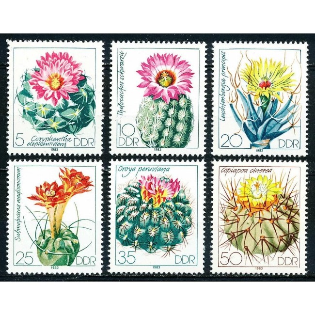 DDR 1983 - Flori de cactus, serie neuzata DDR 1983 - Flori de cactus, serie neuzata