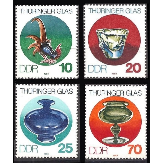DDR 1983 - Sticlărie de Thuringia, serie neuzata DDR 1983 - Sticlărie de Thuringia, serie neuzata