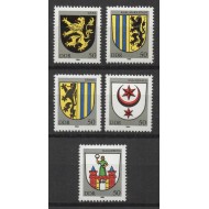 DDR 1984 - Steme de orașe, heraldica, serie neuzata