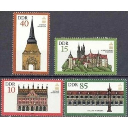 DDR 1984 - Clădiri istorice, arhitectura, serie neuzata DDR 1984 - Clădiri istorice, arhitectura, serie neuzata
