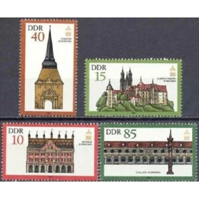 DDR 1984 - Clădiri istorice, arhitectura, serie neuzata DDR 1984 - Clădiri istorice, arhitectura, serie neuzata