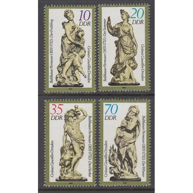 DDR 1984 - Sculpturi, arta, serie neuzata DDR 1984 - Sculpturi, arta, serie neuzata