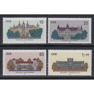 DDR 1986 - Castele, arhitectura, serie neuzata