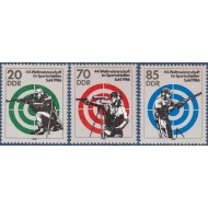 DDR 1986 - Tir sportiv, serie neuzata