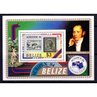 Belize 1984 - Ausipex, timbru pe timbru, colita neuzata