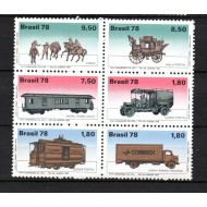 Brazilia 1978 - Transport, posta, serie neuzata