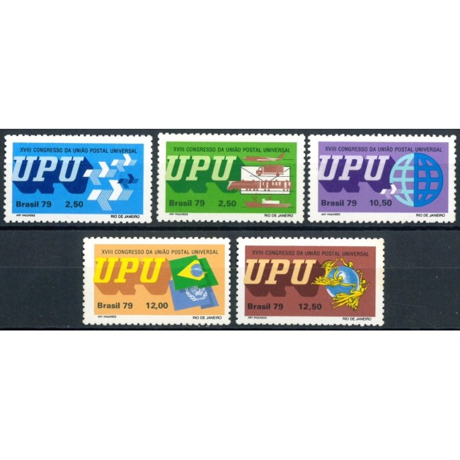 Brazilia 1979 - Congres UPU, transport, serie neuzata Brazilia 1979 - Congres UPU, transport, serie neuzata