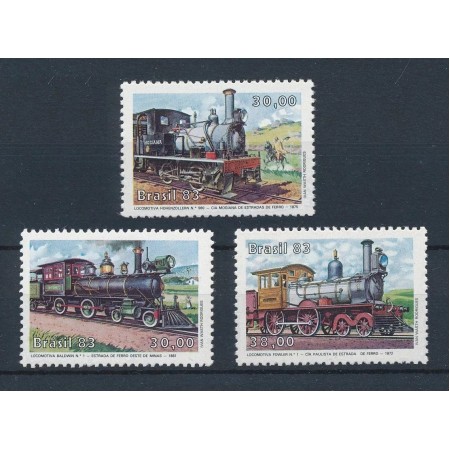 Brazilia 1983 - Locomotive, trenuri, cai ferate, serie neuzata Brazilia 1983 - Locomotive, trenuri, cai ferate, serie neuzata