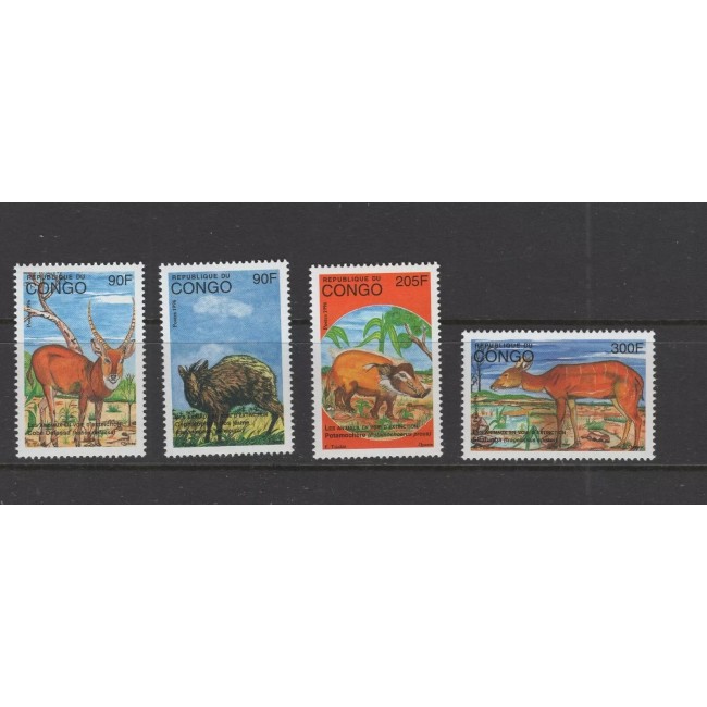 Congo 1996 - Fauna, animale, serie neuzata