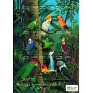 Sierra Leone 2000 - Papagali, păsări, fauna, minicoala neuzata