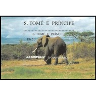 Sao Tome 1996 - Fauna, elefanți, colita neuzata
