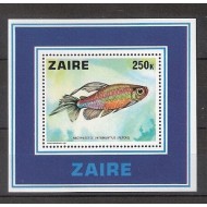 Zaire 1978 - Pești, fauna, colita neuzata