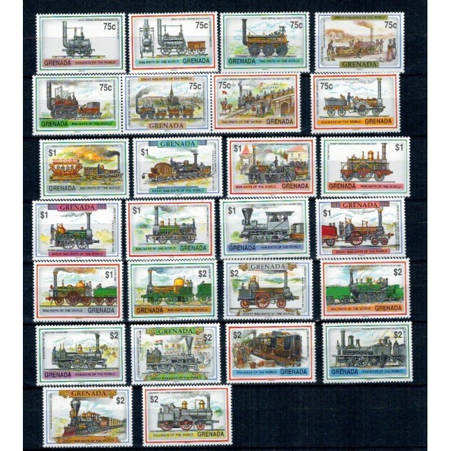 Grenada 1991 - Locomotive, trenuri, serie incompleta, neuzata