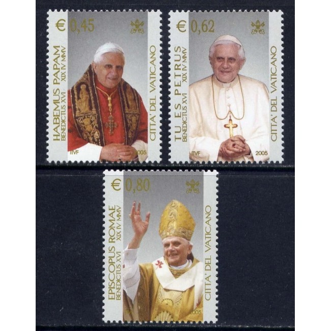 Vatican 2005 - Papa Benedict XVI, personalități, serie neuzata Vatican 2005 - Papa Benedict XVI, personalități, serie neuzata