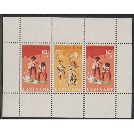 Suriname 1966 - Copii, jocuri, bloc neuzat Suriname 1966 - Copii, jocuri, bloc neuzat