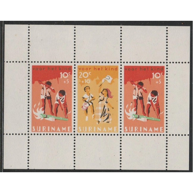 Suriname 1966 - Copii, jocuri, bloc neuzat