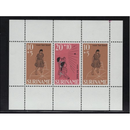 Suriname 1968 - Copii, jocuri, bloc neuzat Suriname 1968 - Copii, jocuri, bloc neuzat