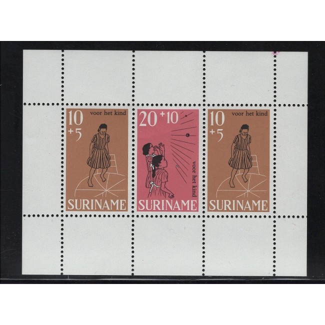 Suriname 1968 - Copii, jocuri, bloc neuzat