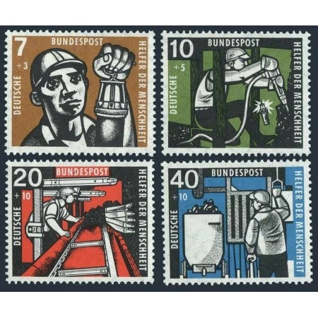 Bundes 1957 - Minerit, binefacere, serie neuzata Bundes 1957 - Minerit, binefacere, serie neuzata