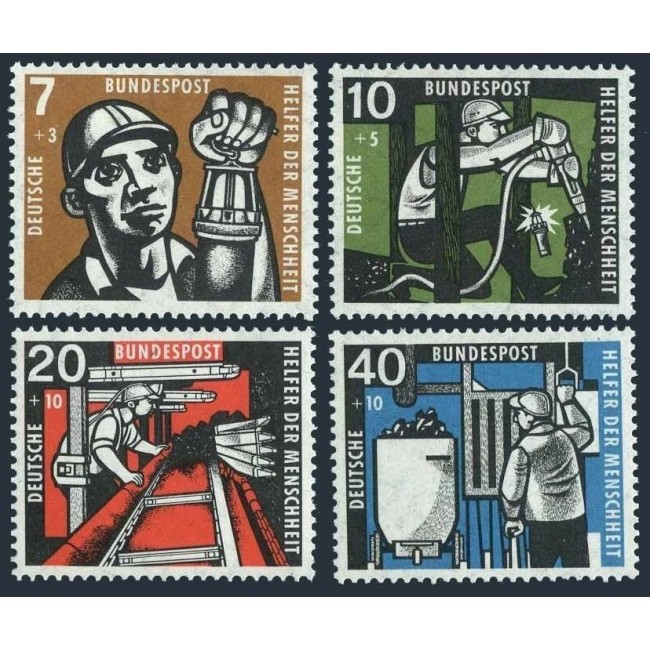 Bundes 1957 - Minerit, binefacere, serie neuzata Bundes 1957 - Minerit, binefacere, serie neuzata