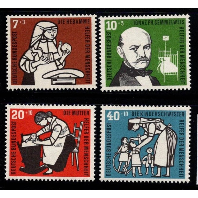 Bundes 1956 - Pentru copii, binefacere, serie neuzata Bundes 1956 - Pentru copii, binefacere, serie neuzata