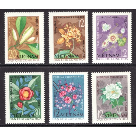 Vietnam 1964 - Flori, serie neuzata Vietnam 1964 - Flori, serie neuzata