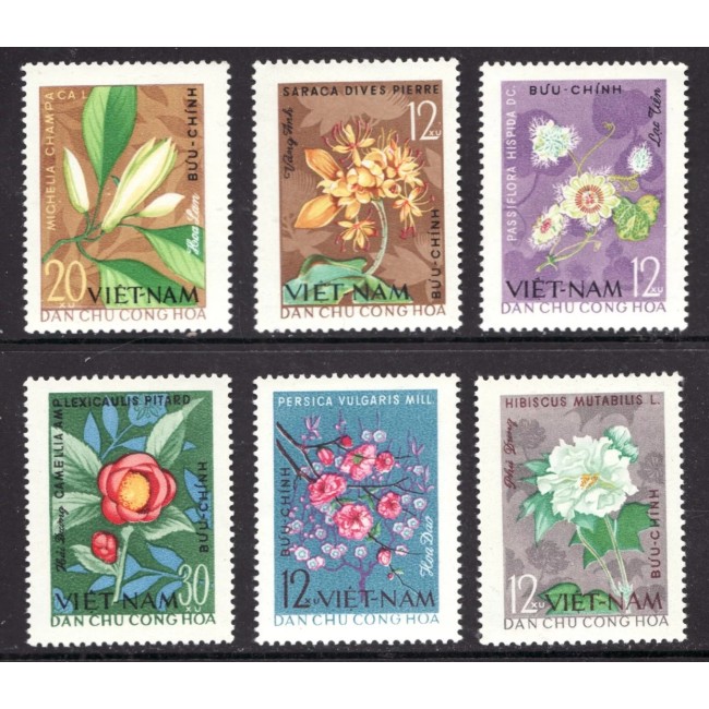 Vietnam 1964 - Flori, serie neuzata