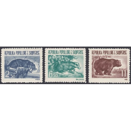 Albania 1961 - Fauna, animale, serie neuzata Albania 1961 - Fauna, animale, serie neuzata