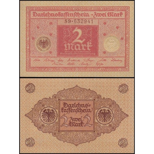 Germania 1920 - 2 Mark UNC Germania 1920 - 2 Mark UNC