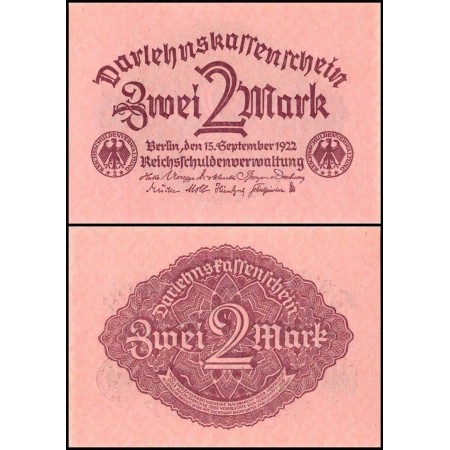 Germania 1922 - 2 Mark UNC