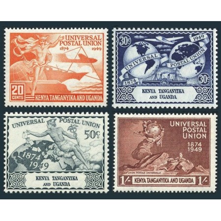 Kenya Tanganyika Uganda 1949 - Aniversare UPU, serie neuzata Kenya Tanganyika Uganda 1949 - Aniversare UPU, serie neuzata