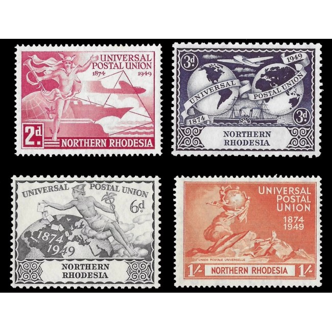 Northern Rhodesia 1949 - Aniversare UPU, serie neuzata Northern Rhodesia 1949 - Aniversare UPU, serie neuzata