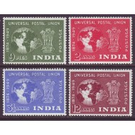 India 1949 - Aniversare UPU, serie neuzata