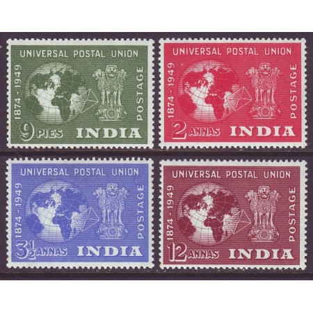 India 1949 - Aniversare UPU, serie neuzata India 1949 - Aniversare UPU, serie neuzata