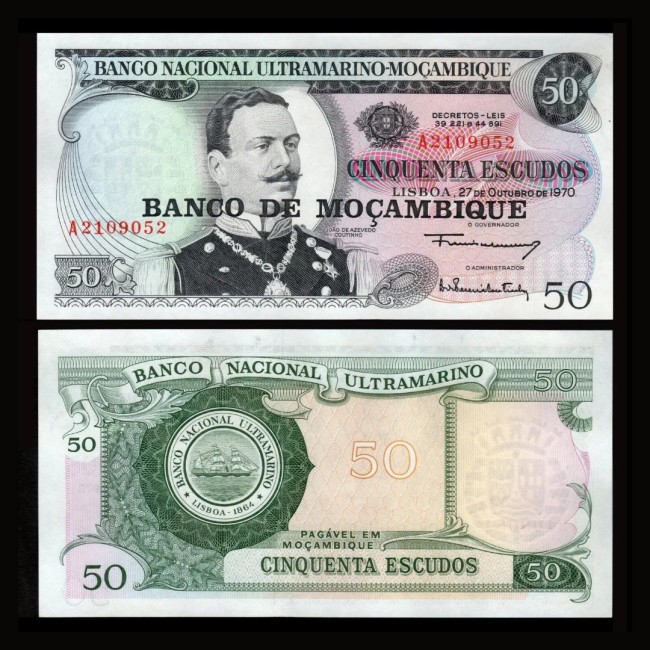 Mozambic 1976 - 5 escudos UNC Mozambic 1976 - 5 escudos UNC