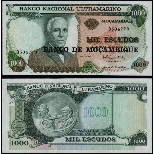Mozambic 1976 - 1000 escudos UNC Mozambic 1976 - 1000 escudos UNC