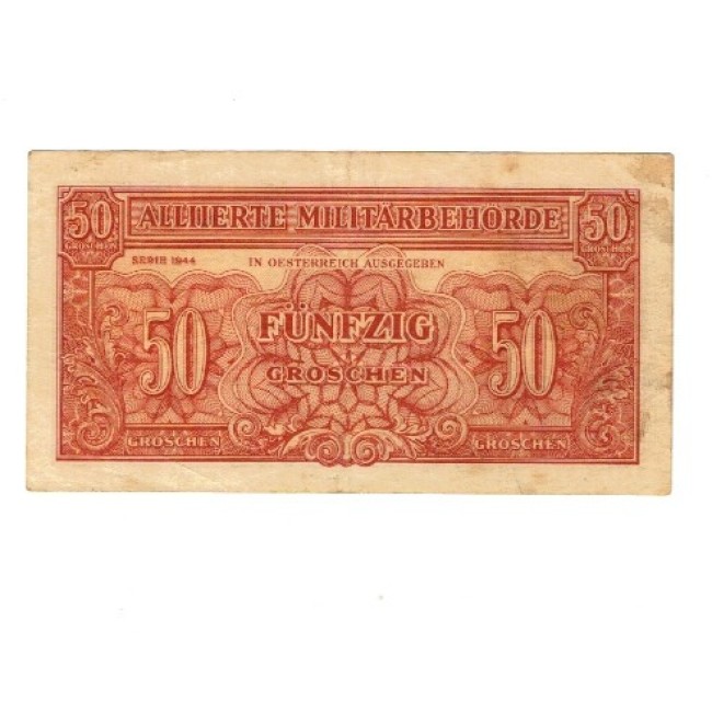 Austria 1944 - 50 groschen, ocupația aliata, circulata