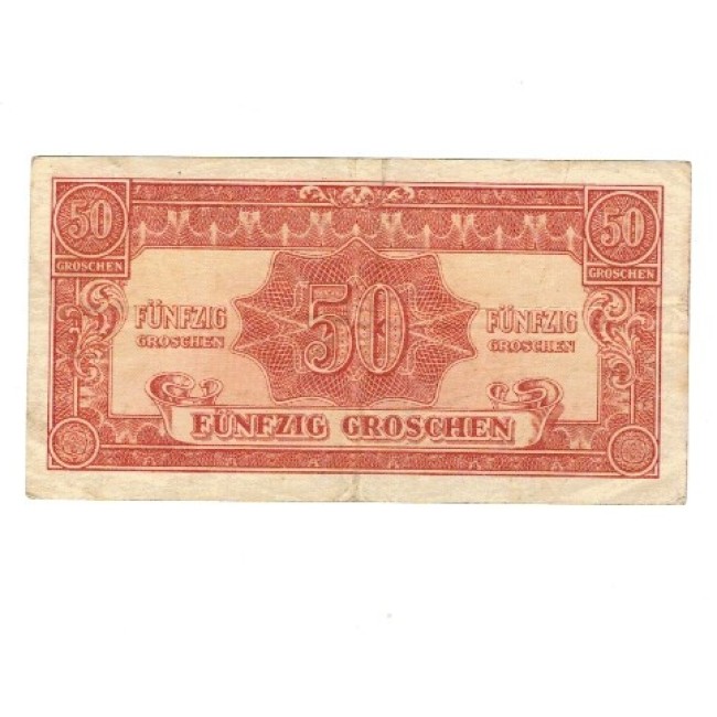 Austria 1944 - 50 groschen, ocupația aliata, circulata