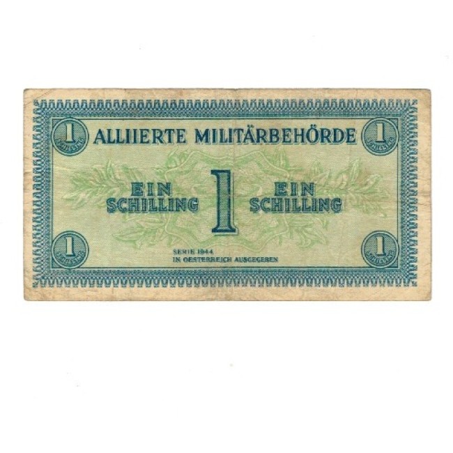 Austria 1944 - 1 schilling, ocupația aliata, circulata