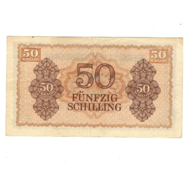 Austria 1944 - 50 schilling, ocupația aliata, circulata