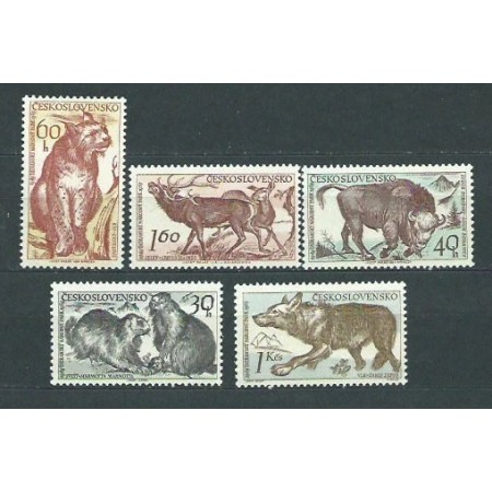 Cehoslovacia 1959 - Fauna, animale, serie neuzata Cehoslovacia 1959 - Fauna, animale, serie neuzata