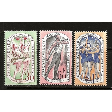 Cehoslovacia 1960 - Sport, Spartakiada, serie neuzata