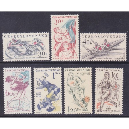 Cehoslovacia 1961 - Sport, serie neuzata