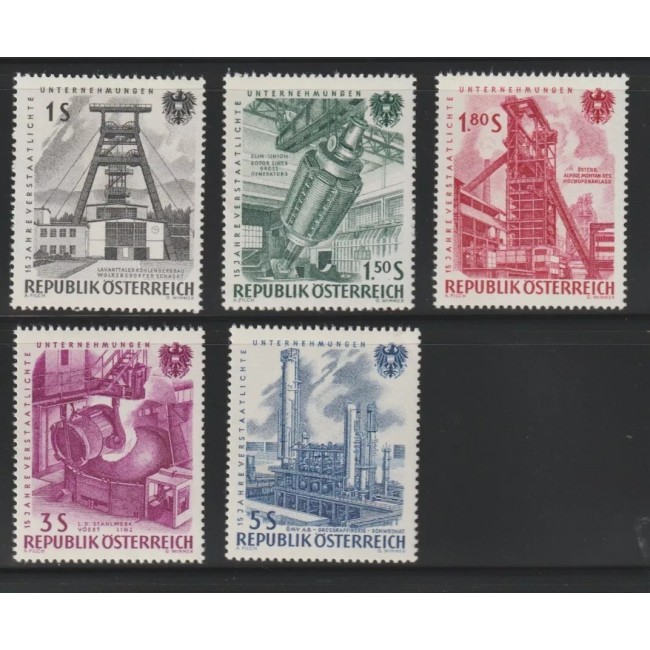 Austria 1961 - Industria, serie neuzata
