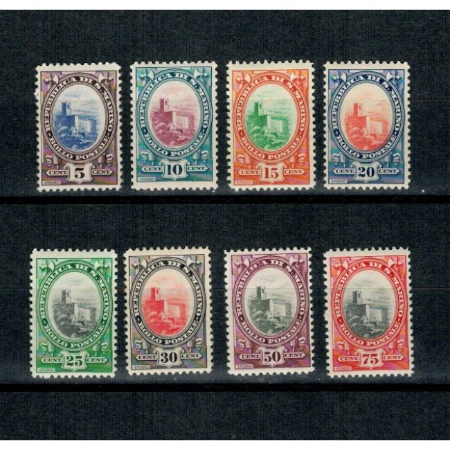 San Marino 1929 - Uzuale, simboluri naționale, serie incompleta neuzata