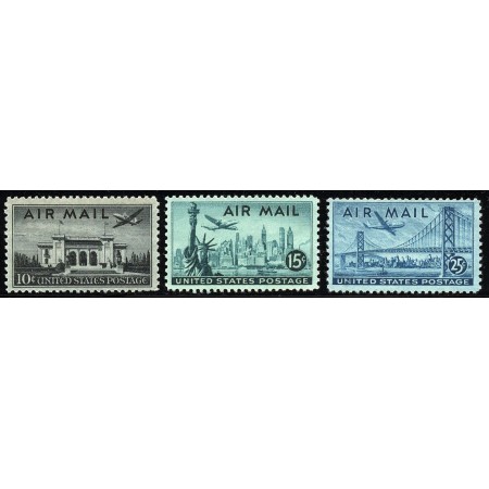 SUA 1947 - Posta Aeriana, vederi, serie neuzata SUA 1947 - Posta Aeriana, vederi, serie neuzata