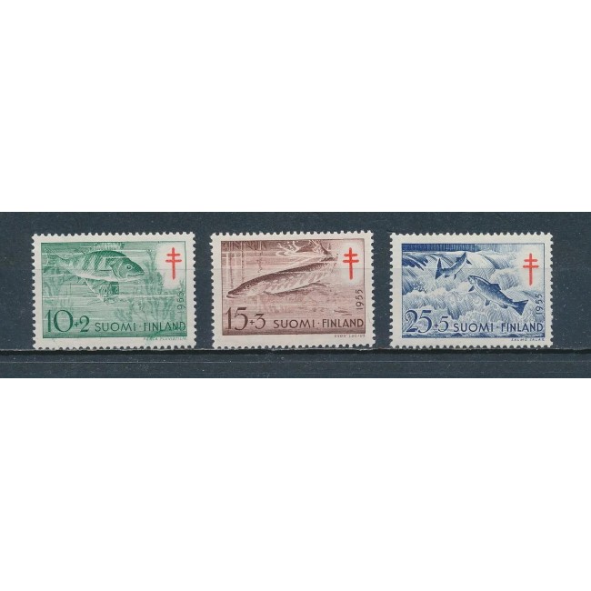 Finlanda 1955 - Pești, serie neuzata Finlanda 1955 - Pești, serie neuzata