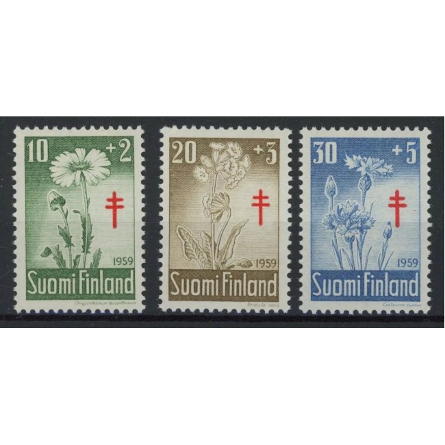 Finlanda 1959 - Flori, serie neuzata