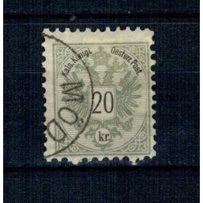 Austria 1883 - Mi.No.48D stampilat, cota mare Austria 1883 - Mi.No.48D stampilat, cota mare